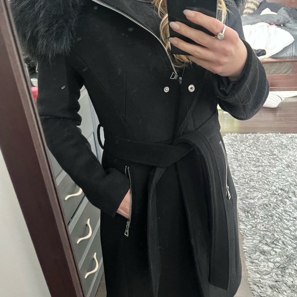 Karl lagerfeld coat, black size x-small.